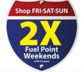 Get double the fuel points during weekends this summer. 